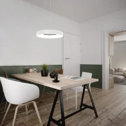 Straluma Hanglamp Ringlede wit 48cm></noscript> Hanglampen|Keukenverlichting