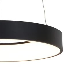 Straluma Hanglamp Ringlede zwart 48cm></noscript> Hanglampen|Keukenverlichting