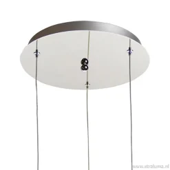 Straluma Hanglamp rond 3-lichts alu draad/glas><noscript><img width=