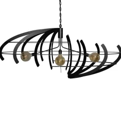 Straluma Hanglamp Terra ovaal zwart> Eettafellampen|Keukenverlichting