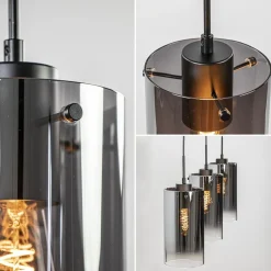 Straluma Hanglamp Ventotto 3l zwart/smoke glas><noscript><img width=