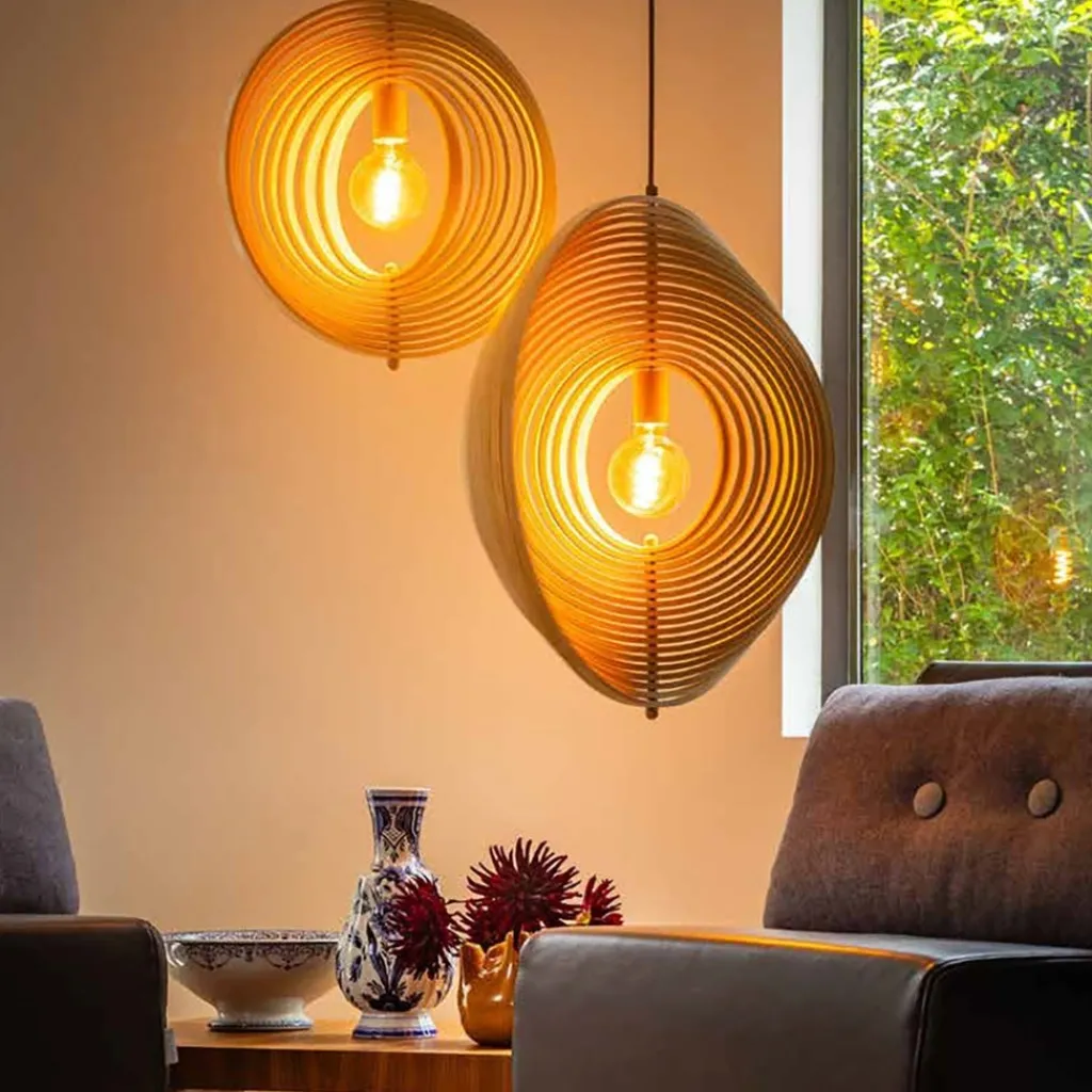 Straluma Hanglamp Woody 44 hout naturel> Hanglampen|Eettafellampen
