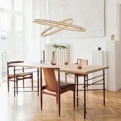 Straluma Hanglamp zwart 2x ledband ovaal><noscript><img width=