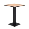 Straluma Horeca Bartafel vierkant 80x80 zwart met eiken> Bartafels