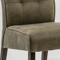 Straluma Klassiek landelijke eetkamerstoel olijf, poot koloniaal></noscript> Eetkamerstoelen