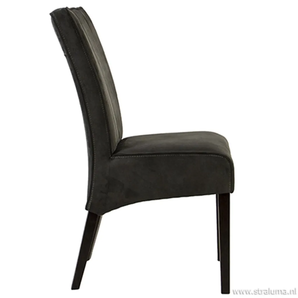 Straluma Klassiek landelijke eetkamerstoel grijs> Eetkamerstoelen