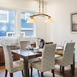 Straluma Klassieke hanglamp Bolzano brons amber><noscript><img width=