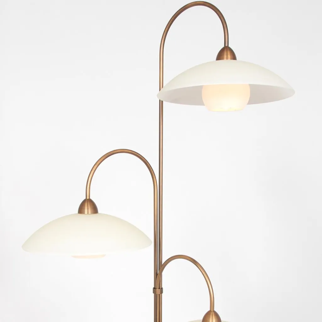 Straluma Klassieke 3-lichts vloerlamp brons inclusief LED> Vloerlampen|LED Vloerlampen