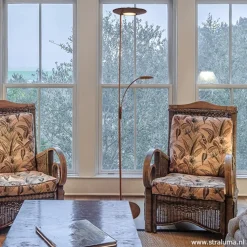 Straluma Klassieke vloerlamp Zenith LED Brons><noscript><img width=