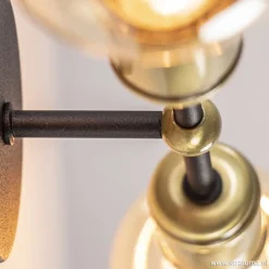 Straluma Klassieke wandlamp zwart-antiek brons><noscript><img width=