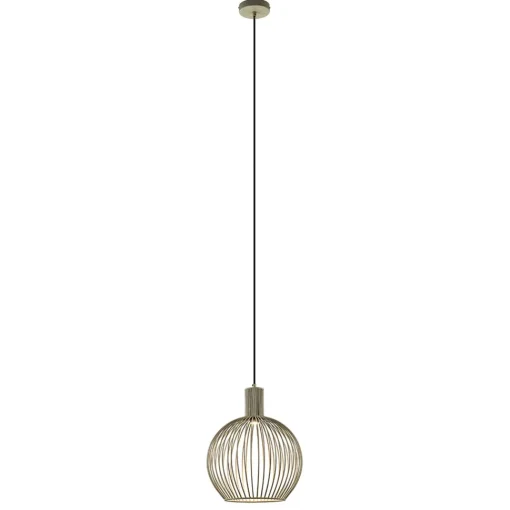 Straluma kleine draad hanglamp mat zand met zwart> Hanglampen|Eettafellampen