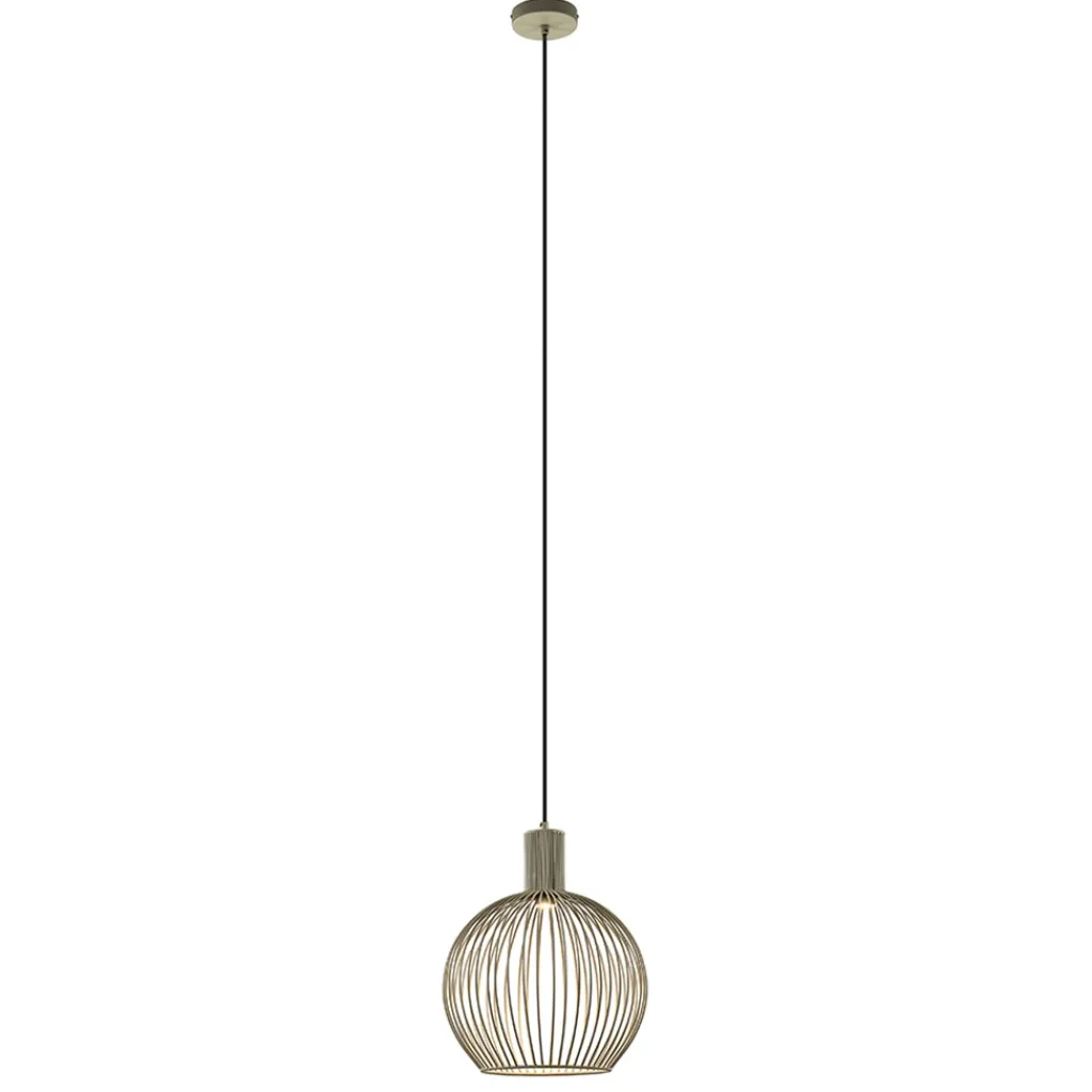Straluma kleine draad hanglamp mat zand met zwart> Hanglampen|Eettafellampen