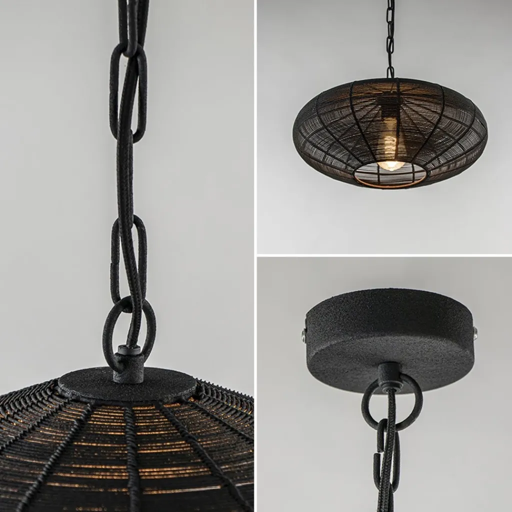 Straluma Kleine hanglamp Bahoto mat zwart L&L> Hanglampen|Eettafellampen