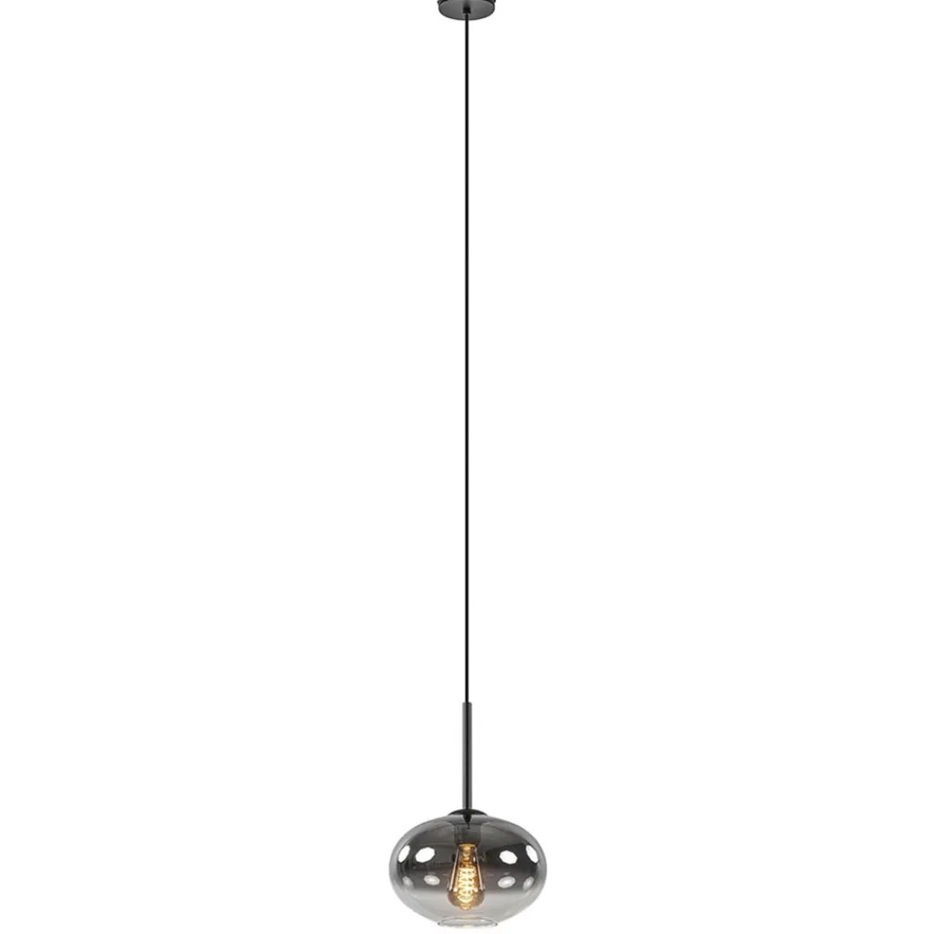Straluma Kleine hanglamp smoke glas gradient met zwart> Hanglampen|Luxe Verlichting