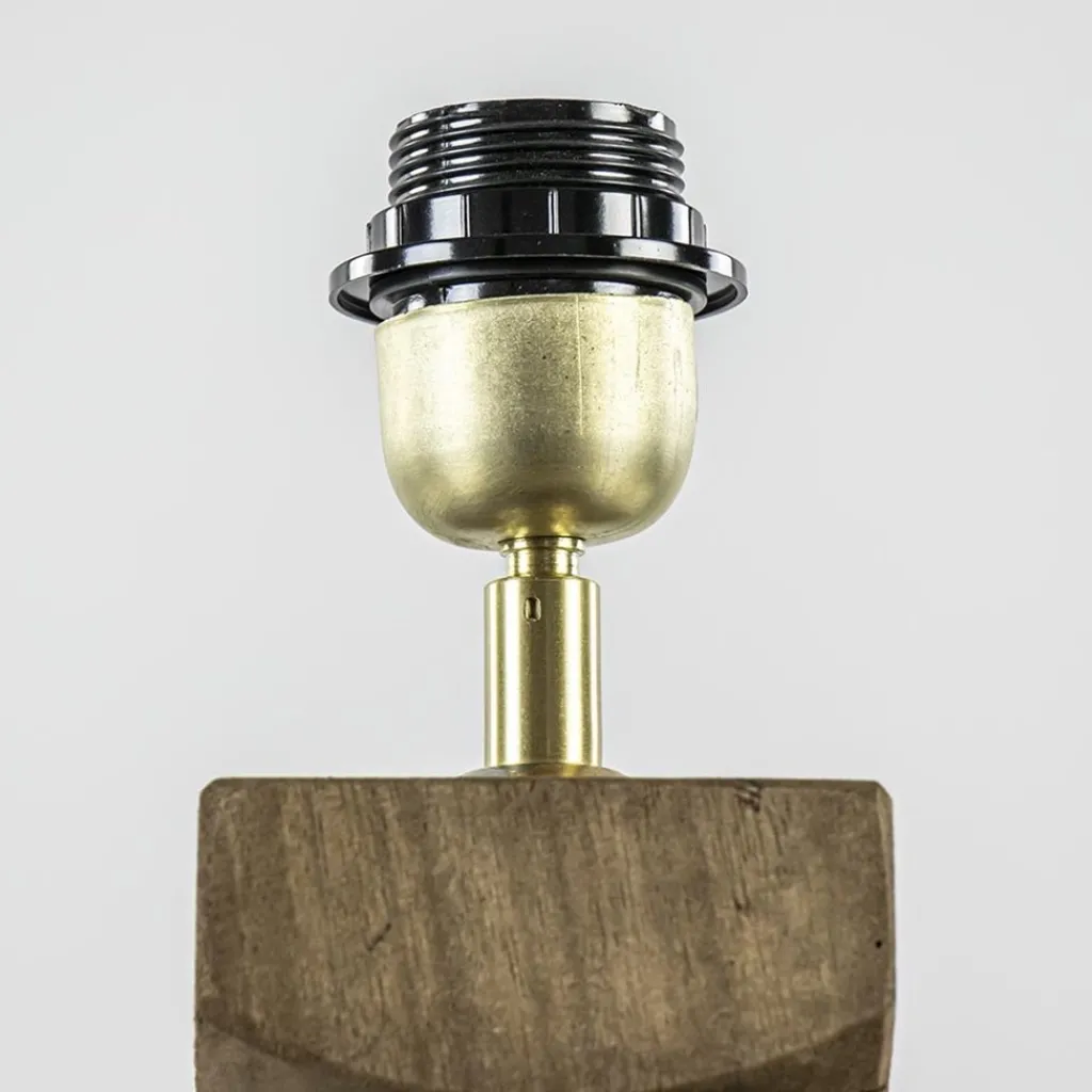 Straluma Kleine lampvoet Cumani hout light and Living> Lampenvoeten|Light and Living