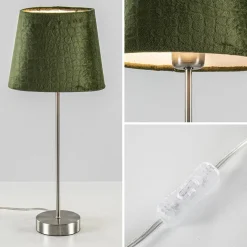 Straluma Kleine lampvoet Houston nikkel exclusief kap><noscript><img width=