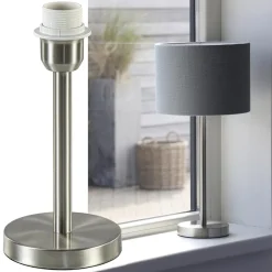 Straluma Kleine lampvoet Washington nikkel exclusief kap></noscript> Lampenvoeten|Light and Living