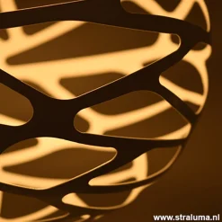 Straluma Kleine ronde design hanglamp Kelly wit> Hanglampen|Nachtkastlampen