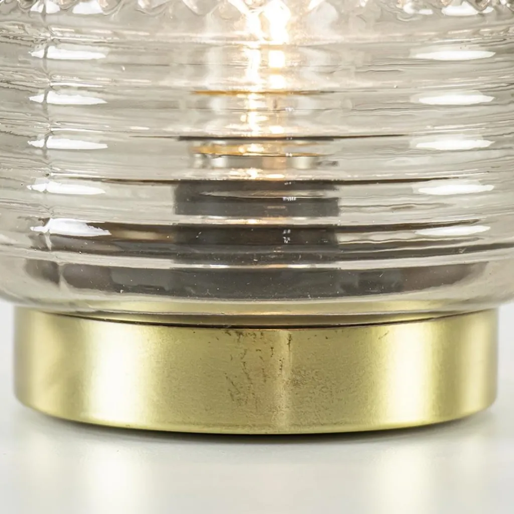 Straluma Kleine tafellamp warm lichtgrijs op batterijen Lipa van L&L> Tafellampen|Light and Living