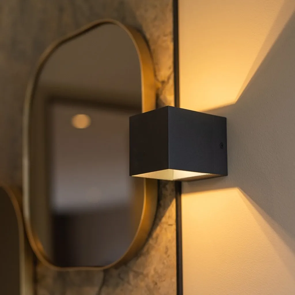 Straluma Kleine wandlamp up+down G9 zwart> Wandlampen