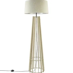 Straluma Lampenkap beige bridge linnenlook 55 cm><noscript><img width=