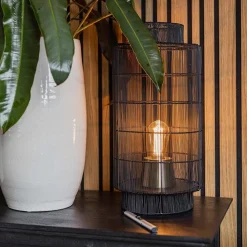 Straluma L&L tafellamp Gruaro zwart draad><noscript><img width=