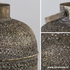 Straluma L&L tafellamp UDUPI bruin-goud Oosters><noscript><img width=