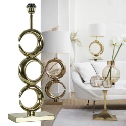 Straluma Lampvoet Maan light gold glossy metaal><noscript><img width=