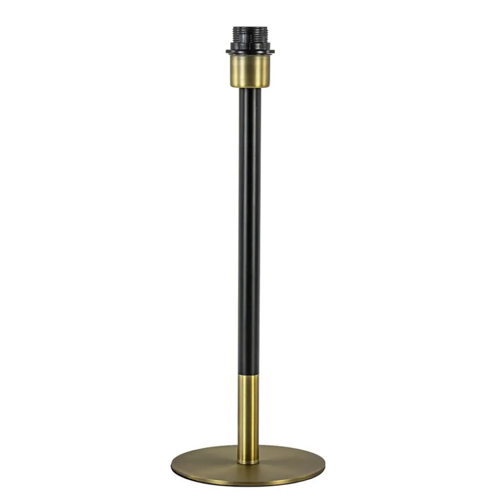 Straluma Lampvoet Rodrigo antiek brons / mat zwart excl. kap> Tafellampen|Lampenvoeten
