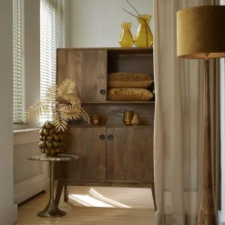 Straluma Lampvoet/vloerlamp Jovany wood oil brown><noscript><img width=