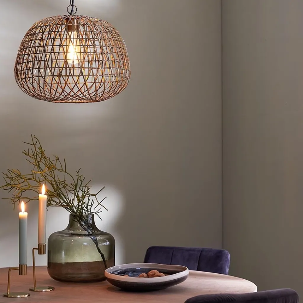 Straluma Landelijke hanglamp Alwina antiek brons L&L> Light and Living|Slaapkamerlampen