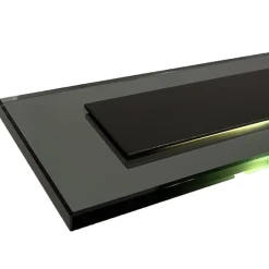 Straluma Langwerpige LED hanglamp zwart met smoke glas 170 cm><noscript><img width=