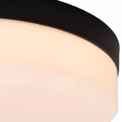 Straluma LED badkamerplafondlamp zwart met bewegingssensor><noscript><img width=