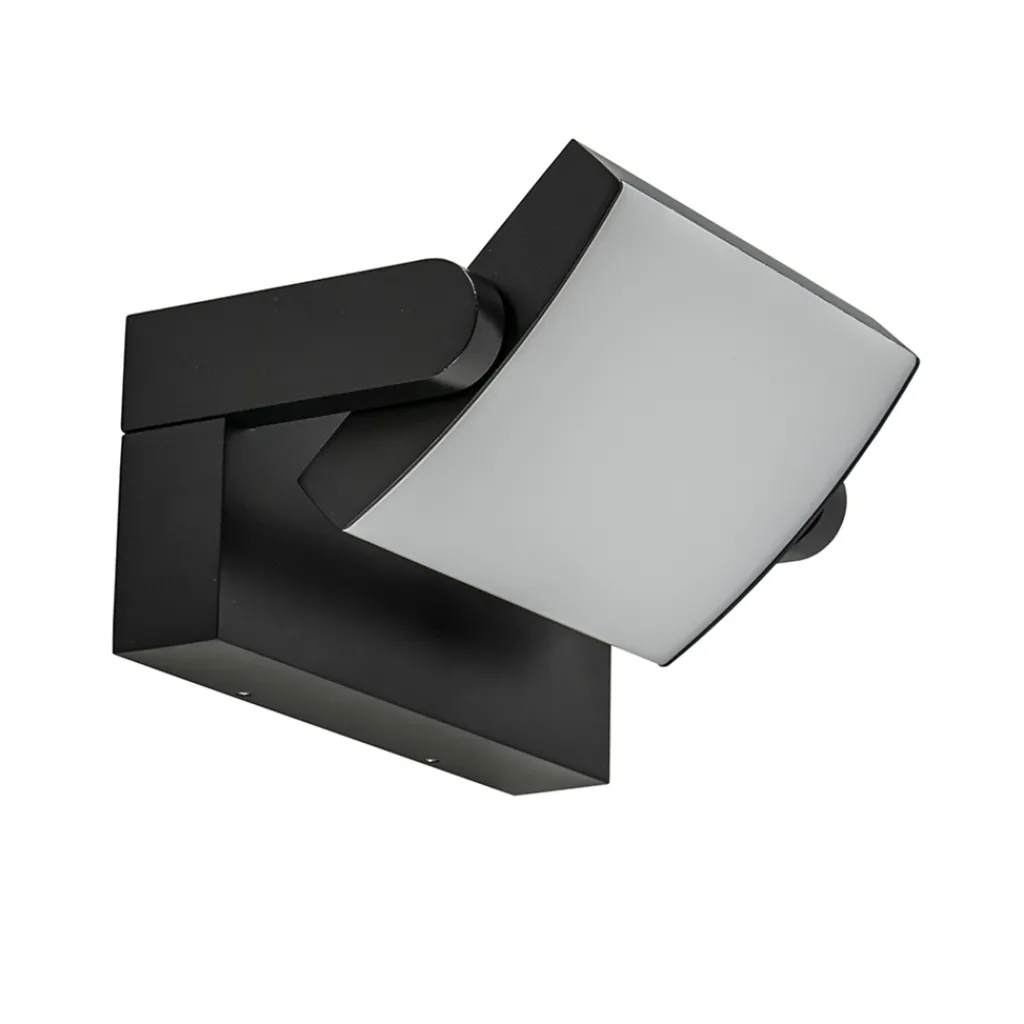 Straluma LED buitenlamp zwart met draaibare kap> Wandlampen|Buitenlampen