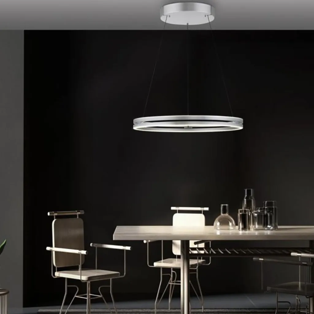 Straluma LED hanglamp aluminium met E-Lift functie> Hanglampen|Eettafellampen