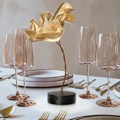 Straluma LED tafellamp Lafleur op battrij velvet><noscript><img width=