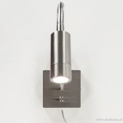 Straluma LED wandlamp/bedlamp flexibel staal><noscript><img width=
