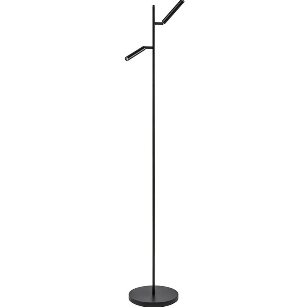 Straluma Leeslamp Flute 2l zwart dim-to-warm> Vloerlampen|Leeslampen