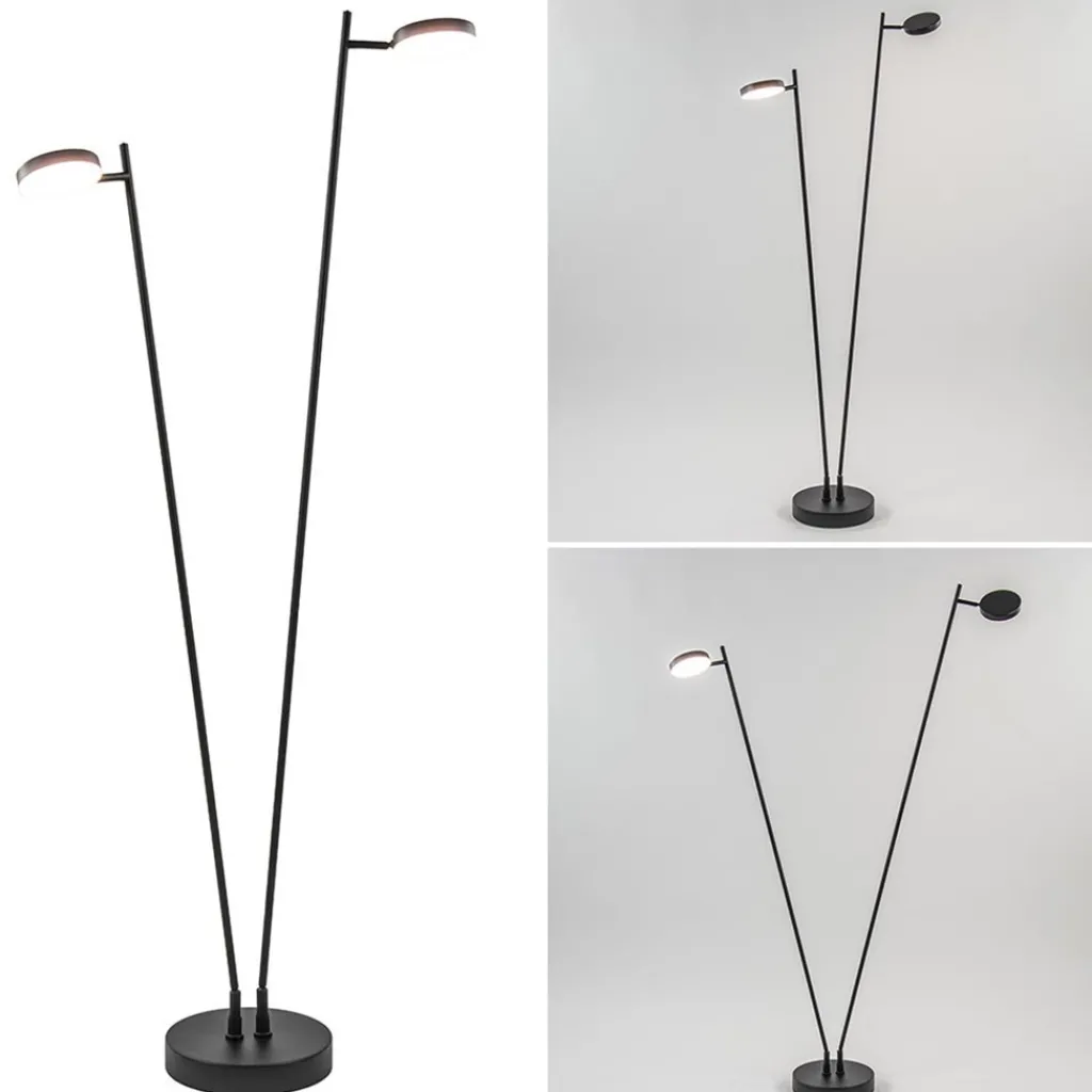 Straluma 2-Lichts design vloerlamp LED op batterij dimbaar> Vloerlampen|Leeslampen