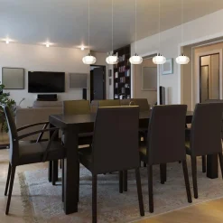 Straluma 5-Lichts hanglamp chroom met helder glas en dimbaar LED><noscript><img width=