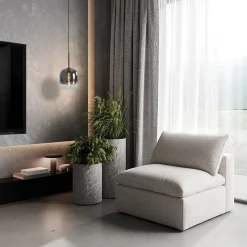 Straluma 1-Lichts hanglamp zwart met smoke/helder glas><noscript><img width=