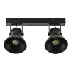 Straluma 2-Lichts metalen plafondlamp Eliano mat zwart> Light and Living|Keukenverlichting