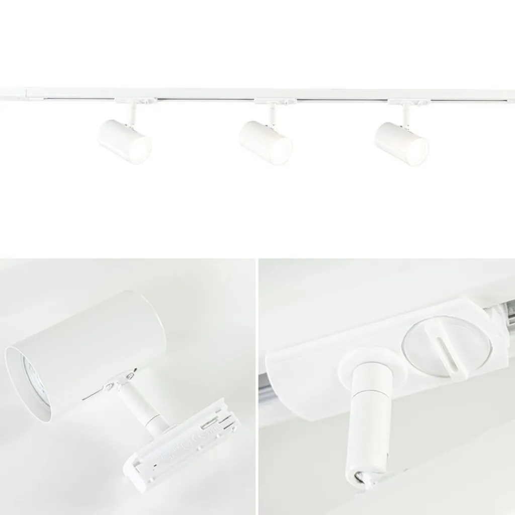 Straluma 3-Lichts railsysteem wit 1-fase> Opbouwspots|Keukenverlichting