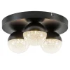 Straluma 3-Lichts ronde LED plafondlamp zwart 3-standen dimbaar> Plafondlampen|Halverlichting