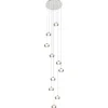 Straluma 10-Lichts videlamp chroom/smoke glas inclusief dimbaar LED> Hanglampen|Videverlichting