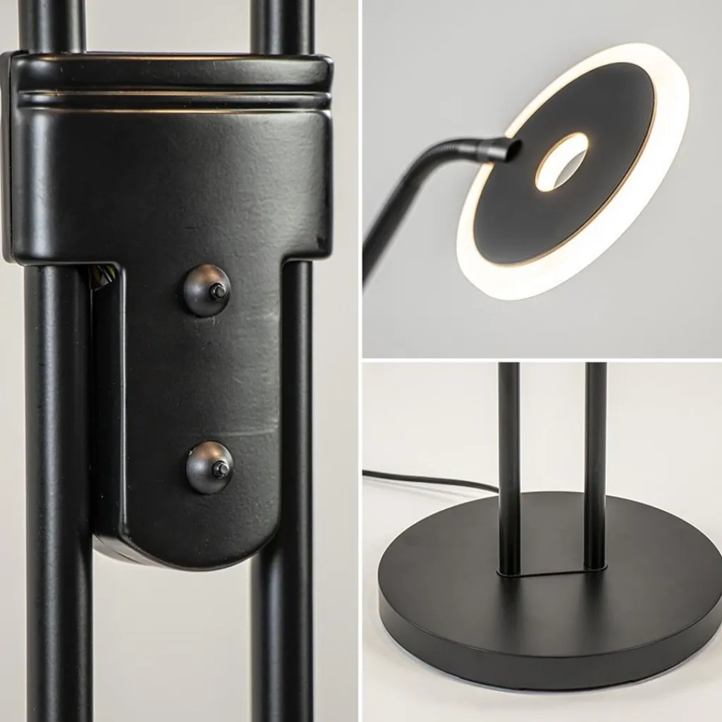 Straluma 2-Lichts vloer/leeslamp zwart met dimbaar LED> Vloerlampen|Leeslampen