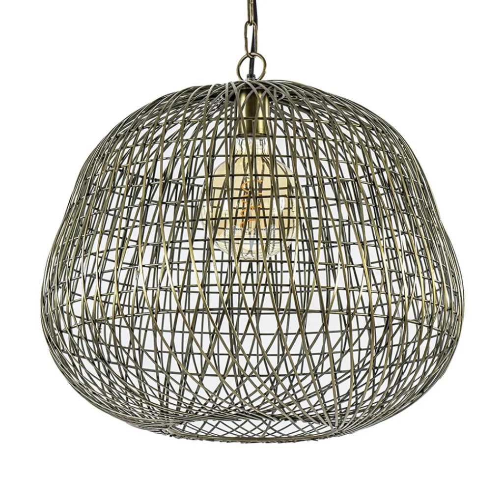 Straluma Light & Living hanglamp Alwina brons draad> Light and Living|Keukenverlichting