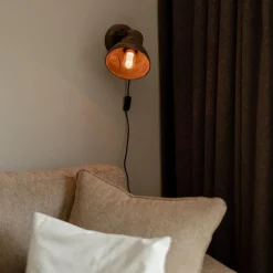 Straluma Light & Living wandlamp Ilanio hout met metaal><noscript><img width=