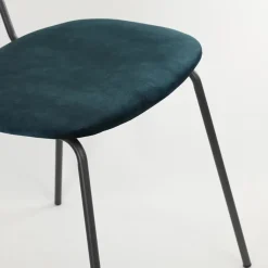 Straluma Light and Living eetkamerstoel Emma velvet petrol></noscript> Light and Living|Eetkamerstoelen