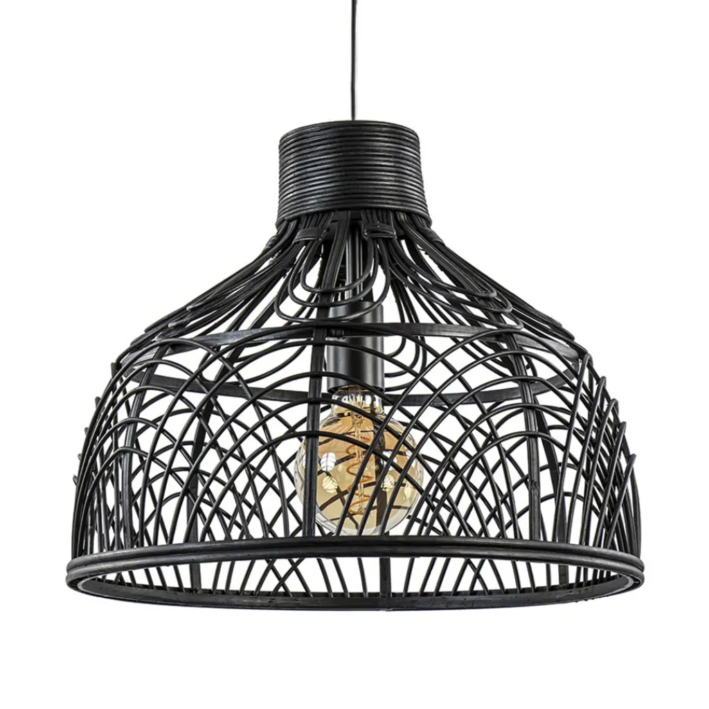 Straluma Light and Living hanglamp Pocita zwart> Light and Living|Eetkamerverlichting